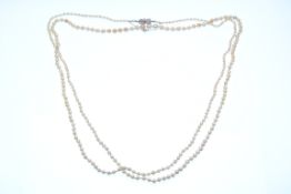 FRESHWATER PEARL MIKIMOTO LARGE LONG PEARL NECKLAC