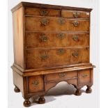 17TH / 18TH CENTURY QUEEN ANNE WALNUT CHEST OF DRA