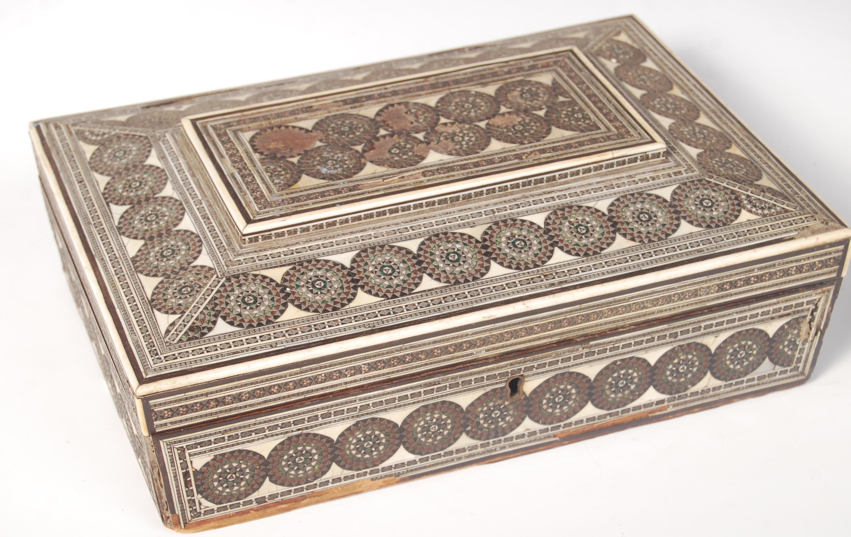 TWO 19TH CENTURY ANGLO INDIAN VIZAGAPATAM BOXES - Image 2 of 4