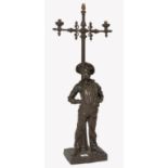 19TH CENTURY FRENCH SPELTER SIFFLEUR TABLE LAMP SI