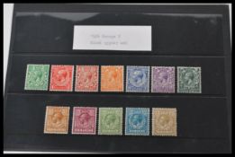 Great Britain stamps.1924 George V Block Cypher watermark ½d to l/- (Set 14 values). Unmounted mint