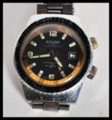 A mid 20th century gentleman's stainless steel Sicura Super Waterproof 400 Automatic bracelet watch,
