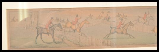 A collection of three 19th Century Victorian hand coloured etchings, the pictures depicting
