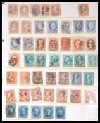 A collection of USA American stamps dating from th
