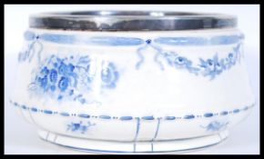 A 19th Century Victorian centre bowl with silver p