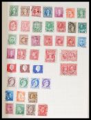 A collection of stamps dating from the early 20th Century collected from all around the world, to