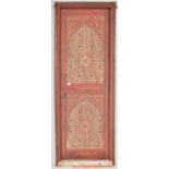 UNUSUAL 20TH CENTURY PAINTED NORTH AFRICAN MOROCCAN DOOR