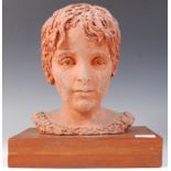 1970'S V. WODEHOUSE RETRO STUDIO ART CLAY SCULPTURE OF A CHILD