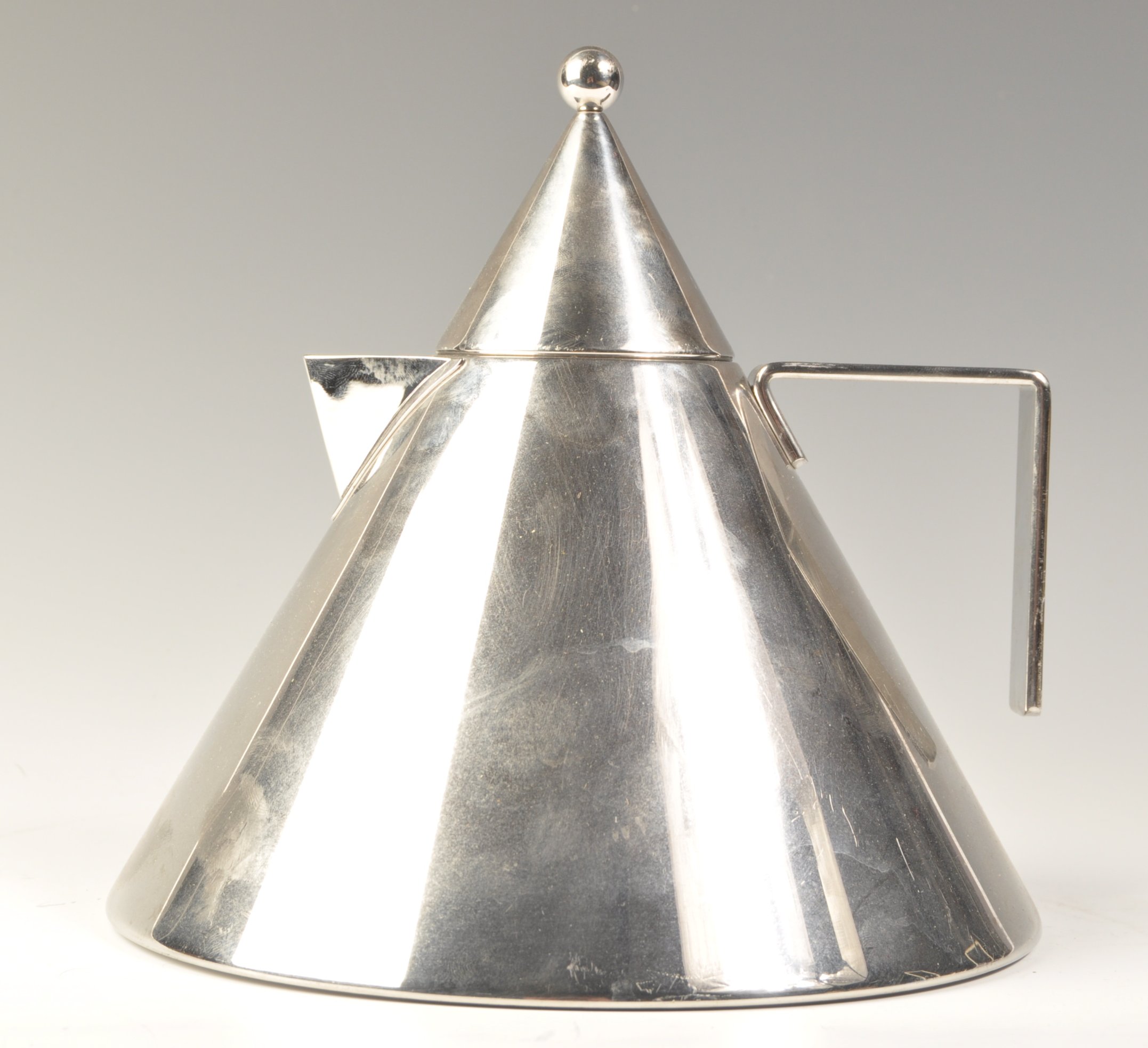 ALDO ROSSI ALESSI OFICIANA II CONICO ART DECO STYLE WATER KETTLE - Image 3 of 5