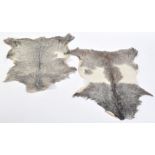 VINTAGE 20TH CENTURY GOAT SKIN / HIDE FLOOR RUGS