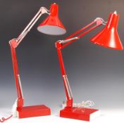 SCANDINAVIAN RETRO VINTAGE ' ANGLEPOISE ' TYPE DESK LAMPS