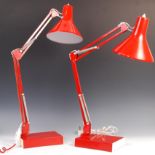 SCANDINAVIAN RETRO VINTAGE ' ANGLEPOISE ' TYPE DESK LAMPS