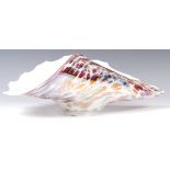 BELIEVED MAKORA POLISH VINTAGE STUDIO ART GLASS CONCH SHELL