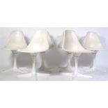 ARKANA MODEL 115 RETRO VINTAGE TULIP CHAIRS BY MAURICE BURKE