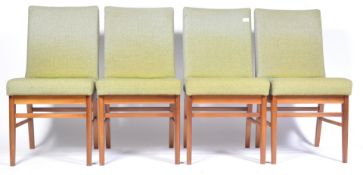 4 MID CENTURY TEAK WOOD ALFRED COX AC FURNITURE DINING CHAIRS