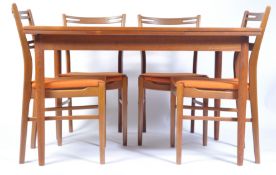 FARSTRUP DANISH 1960'S RETRO VINTAGE TEAK DINING TABLE AND CHAIRS