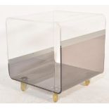 MID CENTURY / 1970'S TWO TONE PERSPEX SIDE TABLE TROLLEY
