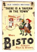 ORIGINAL BISTO SHOP ADVERTISING POINT OF SALE PORCELAIN ENAMEL SIGN