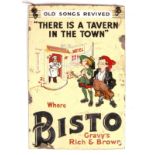 ORIGINAL BISTO SHOP ADVERTISING POINT OF SALE PORCELAIN ENAMEL SIGN