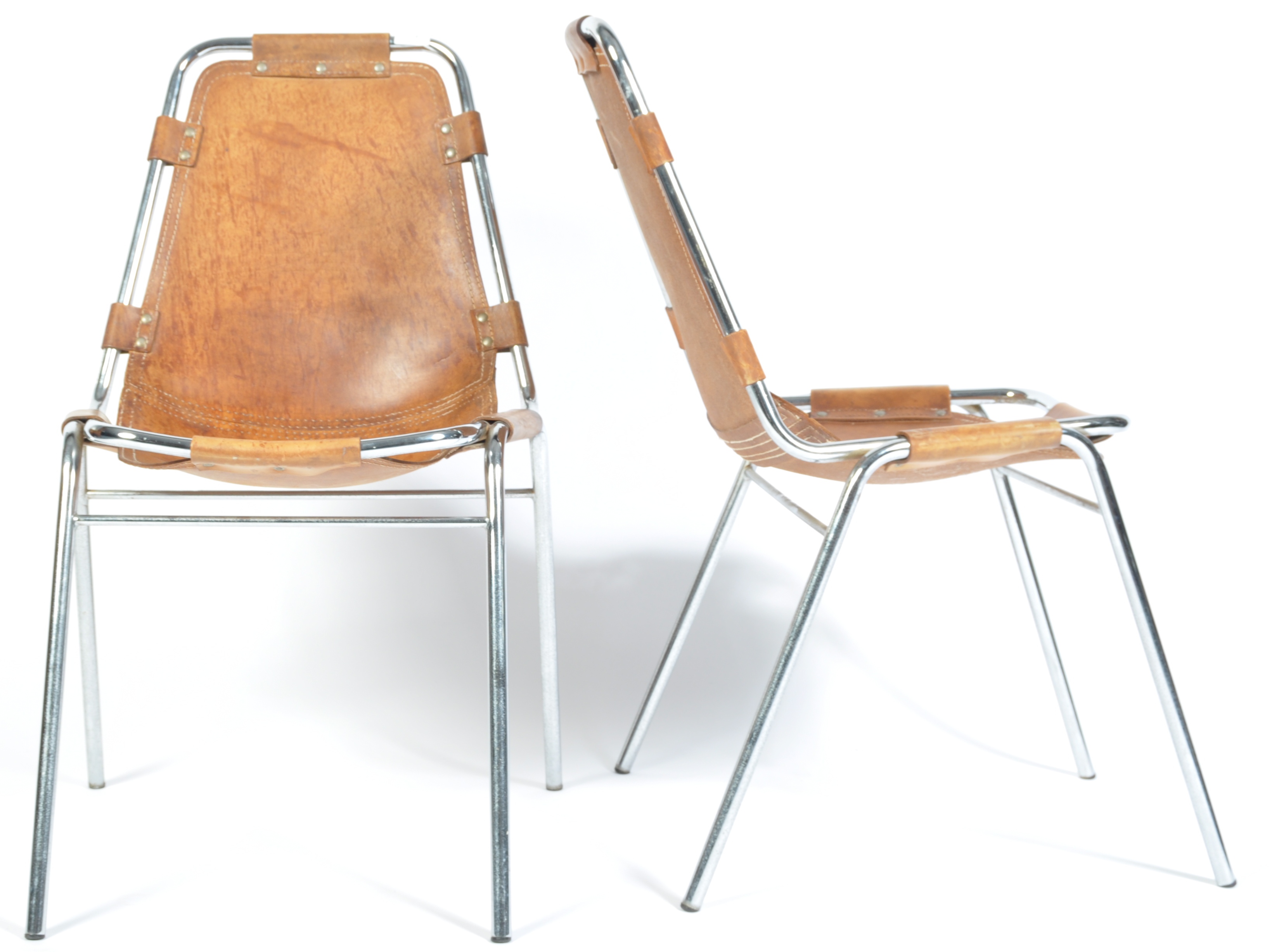 CASSINA LES ARC ORIGINAL 1970'S RETRO CHAIR BY CHARLOTTE PERRIAND - Image 3 of 7