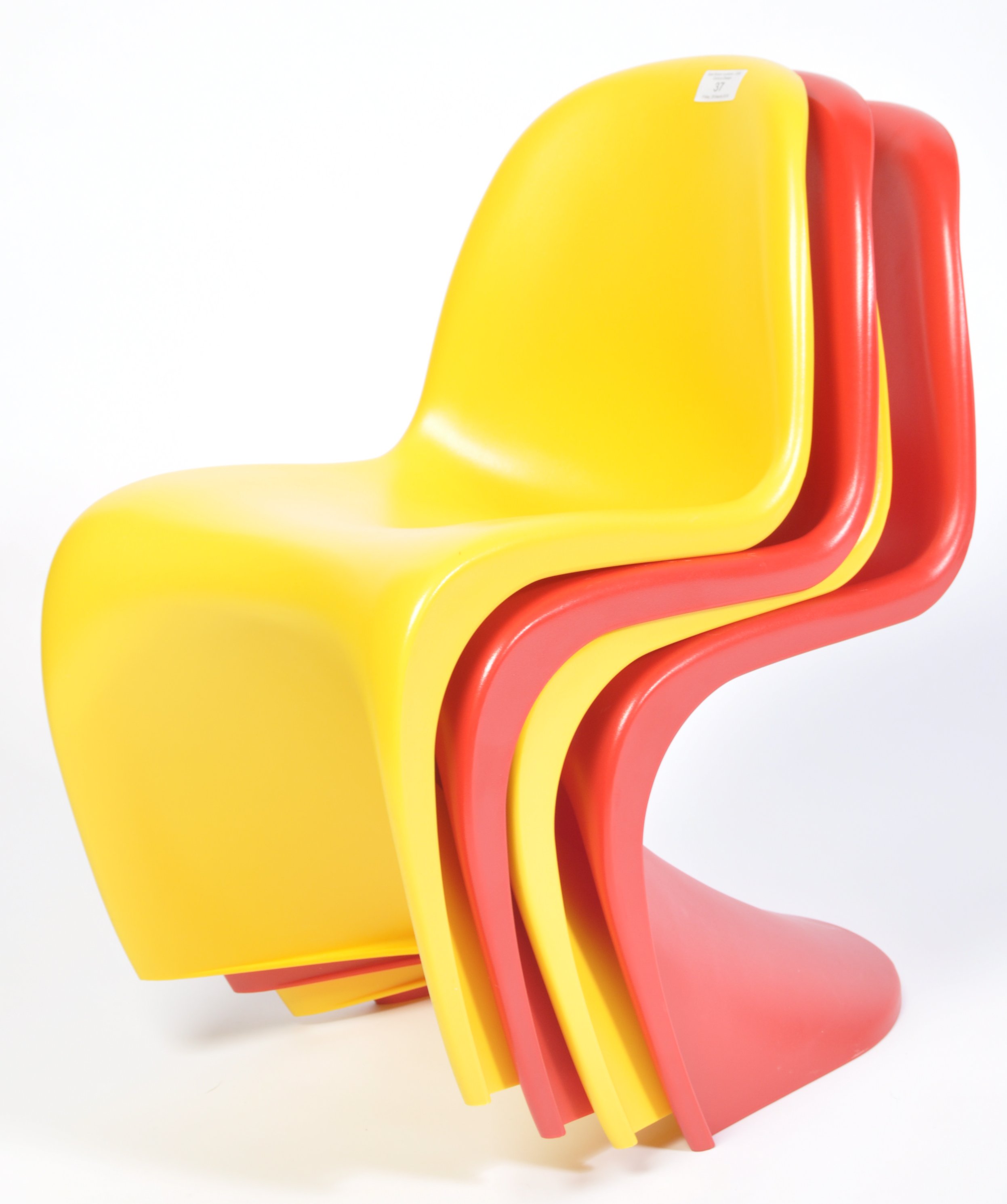 AFTER VERNER PANTON A CONTEMPORARY SET OF KIDS ' S ' CHAIRS - Image 4 of 4