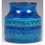 BITOSSI 720 STUDIO ART POTTERY RIMINI BLU VASE BY ALDO LONDI