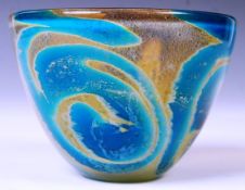 MDINA STUDIO ART GLASS BOWL / VASE BY MICHAEL HARRIS