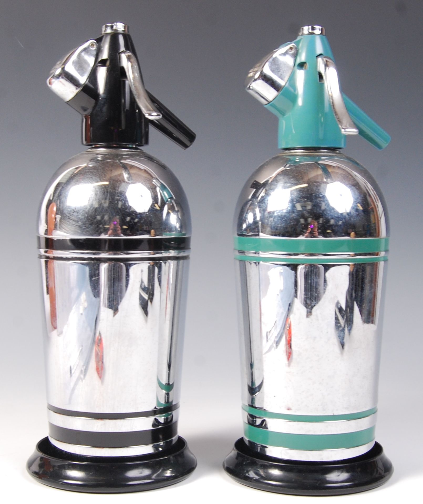 1970'S RETRO STAINLESS SODA SYPHONS BY SPARKLETS LIMITED