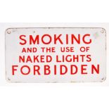 20TH CENTURY RETRO VINTAGE PORCELAIN ENAMEL WARNING SIGN