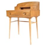 ERCOL WINDSOR MODEL 479 BEECH AND ELM WOOD DESK BY LUCIAN ERCOLANI