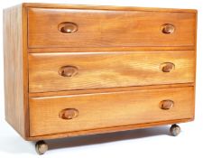 ERCOL WINDSOR GOLDEN DAWN CHEST OF DRAWERS BY L. ERCOLANI
