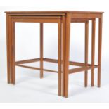 POUL JEPPESEN DANISH RETRO TEAK NESTING TABLES BY GRETE JALK