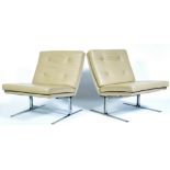20TH CENTURY BUTTON BACKED AD CHROME EASY / LOUNGE CHAIRS