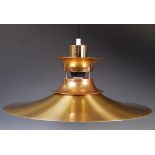 20TH CENTURY RETRO VINTAGE GOLD CEILING LIGHT