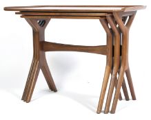 RARE CFC SILKEBORG 1970'S NEST OF TABLES BY JOHANNES ANDERSEN