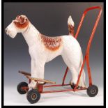 TRI-ANG 1950'S PUSH / RIDE ALONG AIREDALE TERRIER DOG