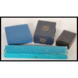 A collection of vintage designer vintage jewellery boxes to include two A. Tillander boxes and two