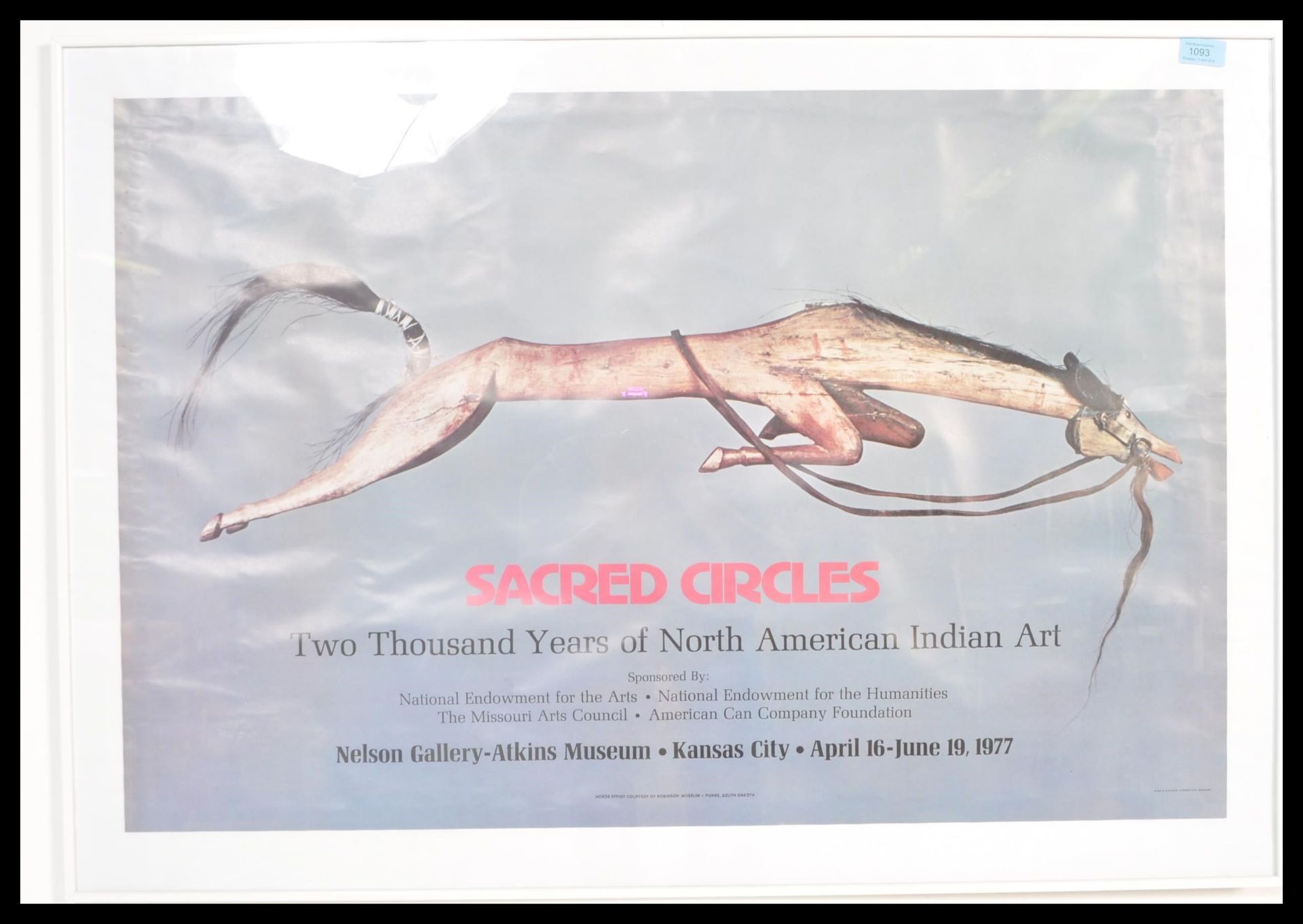 A framed and glazed promotional museum poster  for Sacred Circles Two thousand years of North - Bild 2 aus 4