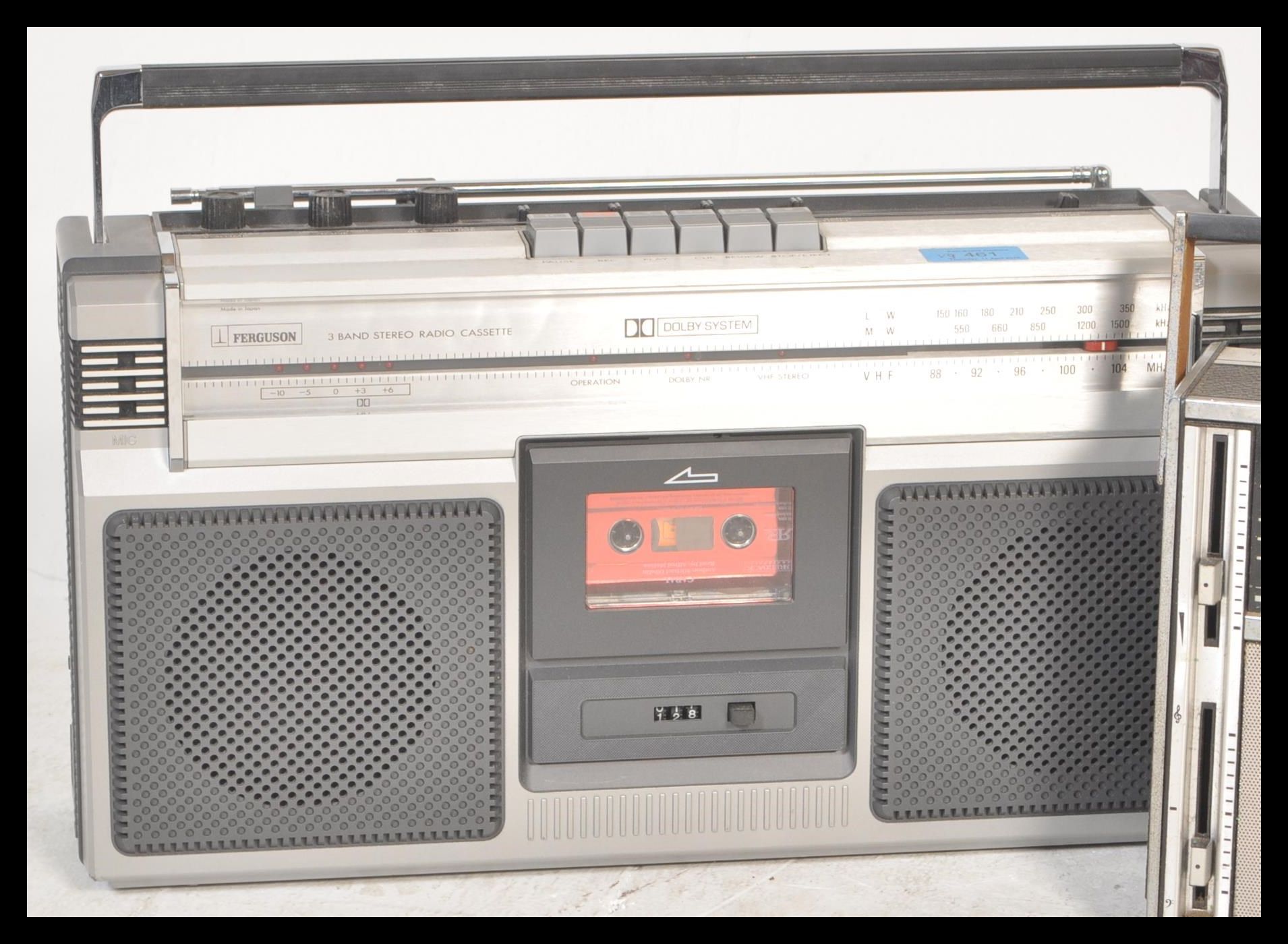 A collection of vintage retro 20th Century radio and radio cassette players to include a Ferguson - Image 4 of 4