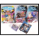 VINTAGE STAR TREK CARDED ACTION FIGURES AND CARDS