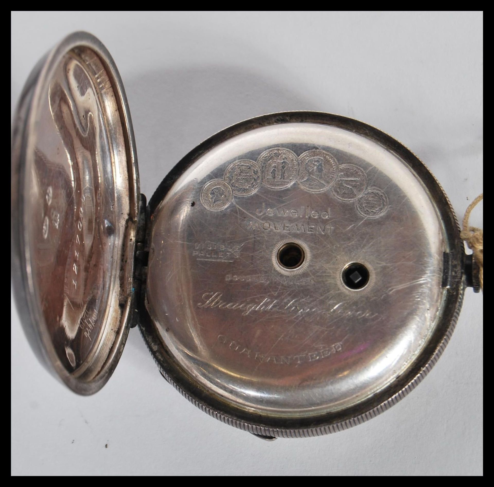 A collection of vintage pocket watches to include a 19th Century Victorian imported silver - Bild 3 aus 4