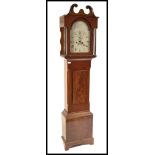 A West Country 19th century George III mahogany longcase clock by John Stratton of Devizes. Plain