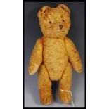 VINTAGE 1950'S BRITISH GOLDEN MOHAIR TEDDY BEAR