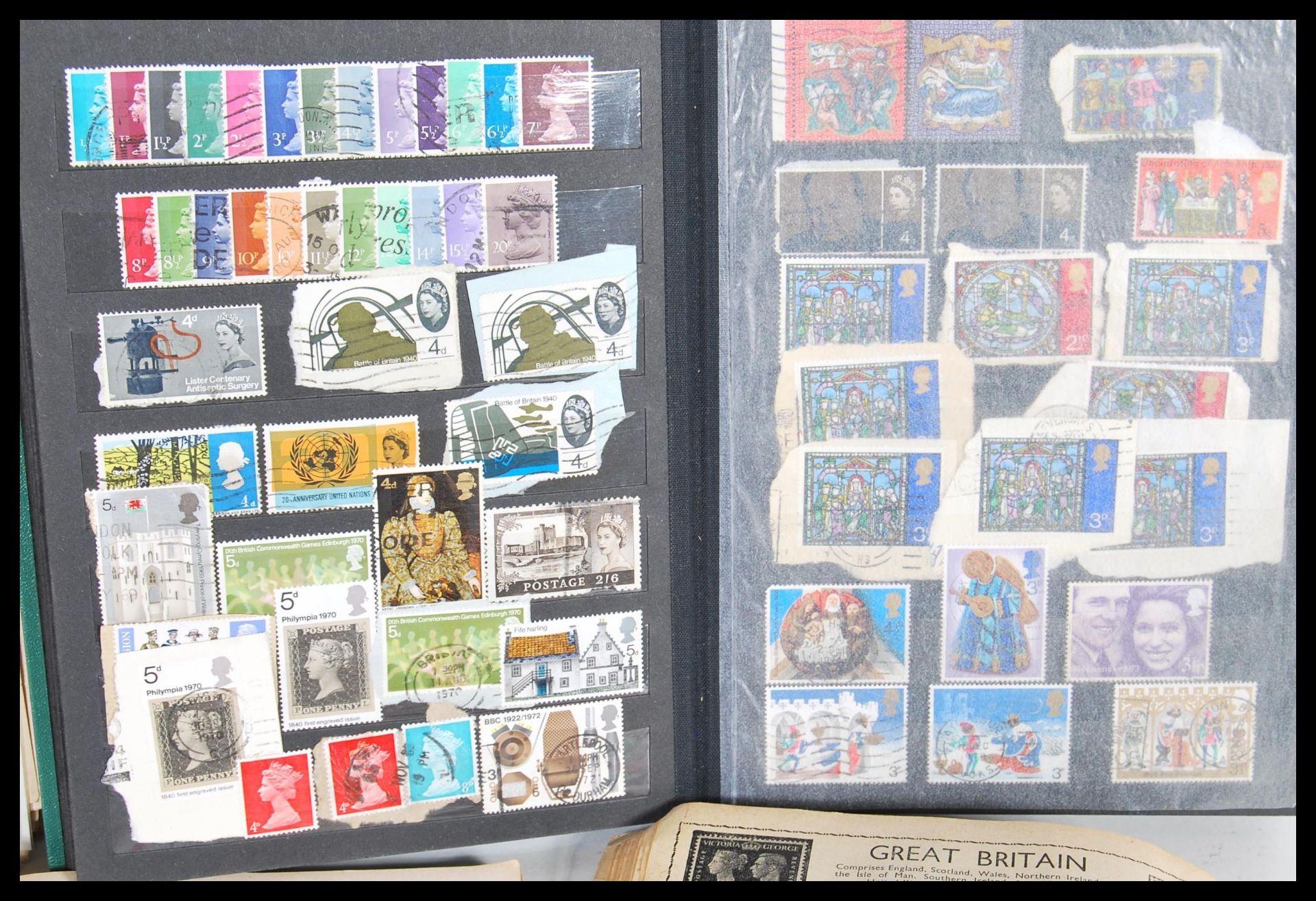 A collection of mostly 20th Century world stamps contained within multiple items as well as loose to