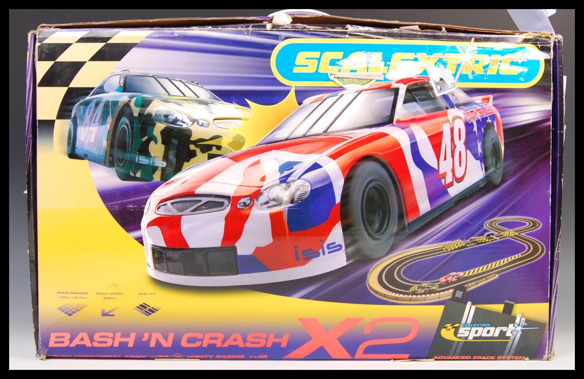 SCALEXTRIC BASH N' CRASH SLOT CAR RACING SET