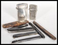 A collection of 19th century medical surgeons pocket knives, makers to include Gudendag, Thuerrigl