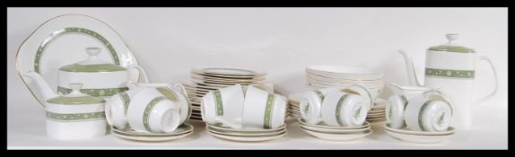 Royal Doulton ' Rondelay ' pattern tea and coffee service consisting of pots, trios, creamer and