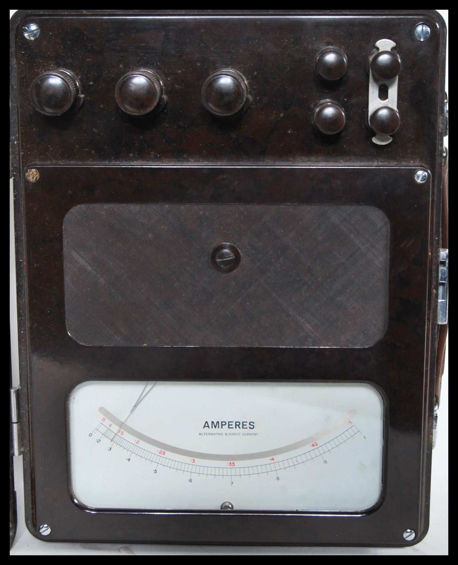 A vintage bakelite 20th Century AC/DC Voltmeter by Sangamo Weston, Enfield, London. Signed - Bild 3 aus 5