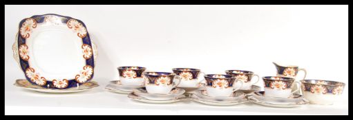 A early 20th Century Royal Albert crown china tea set consisting of, six trios, creamer / milk