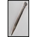 A vintage 20th Century sterling silver Wahl Eversharp USA American propelling pencil having an